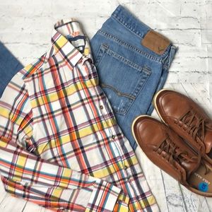 Zara Man Slim Fit Button Front Long Sleeve Shirt S